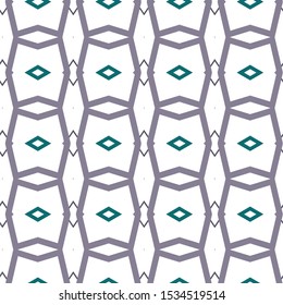 Seamless vector pattern in geometric ornamental style
