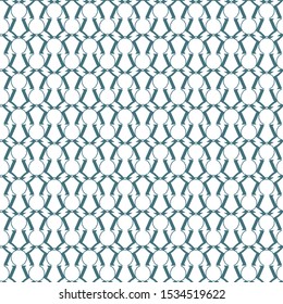 Seamless vector pattern in geometric ornamental style