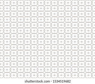 Seamless vector pattern in geometric ornamental style