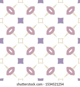 Seamless vector pattern in geometric ornamental style