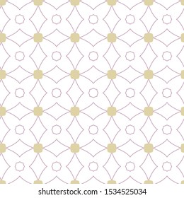 Seamless vector pattern in geometric ornamental style