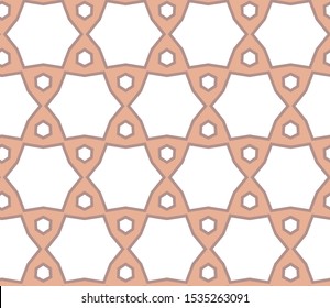 Seamless vector pattern in geometric ornamental style