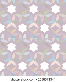 Seamless vector pattern in geometric ornamental style