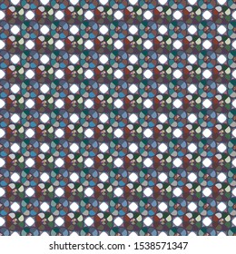 Seamless vector pattern in geometric ornamental style
