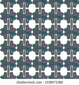 Seamless vector pattern in geometric ornamental style
