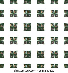 Seamless vector pattern in geometric ornamental style