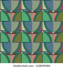 Seamless vector pattern in geometric ornamental style