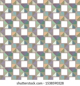 Seamless vector pattern in geometric ornamental style