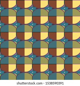Seamless vector pattern in geometric ornamental style