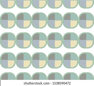 Seamless vector pattern in geometric ornamental style