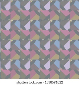 Seamless vector pattern in geometric ornamental style