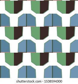 Seamless vector pattern in geometric ornamental style