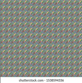 Seamless vector pattern in geometric ornamental style
