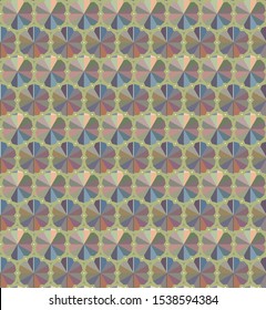 Seamless vector pattern in geometric ornamental style