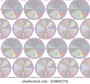 Seamless vector pattern in geometric ornamental style