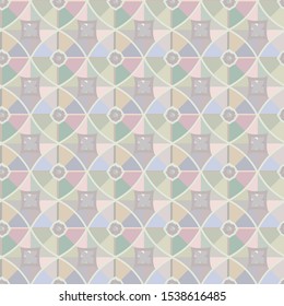 Seamless vector pattern in geometric ornamental style