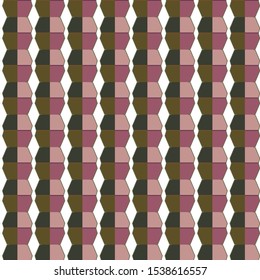Seamless vector pattern in geometric ornamental style