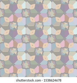 Seamless vector pattern in geometric ornamental style