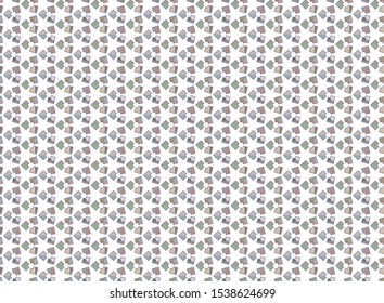 Seamless vector pattern in geometric ornamental style