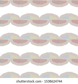 Seamless vector pattern in geometric ornamental style