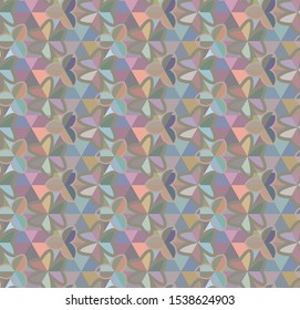 Seamless vector pattern in geometric ornamental style