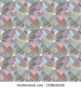 Seamless vector pattern in geometric ornamental style