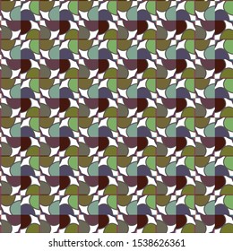 Seamless vector pattern in geometric ornamental style