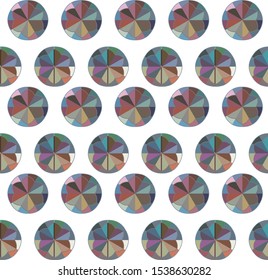 Seamless vector pattern in geometric ornamental style