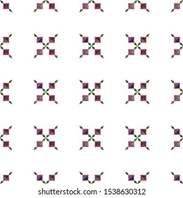 Seamless vector pattern in geometric ornamental style