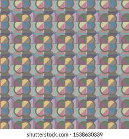 Seamless vector pattern in geometric ornamental style
