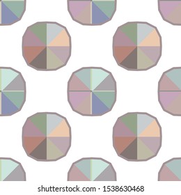 Seamless vector pattern in geometric ornamental style