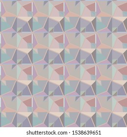 Seamless vector pattern in geometric ornamental style