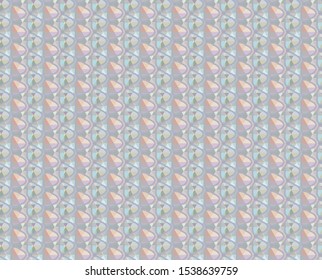 Seamless vector pattern in geometric ornamental style