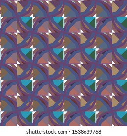 Seamless vector pattern in geometric ornamental style