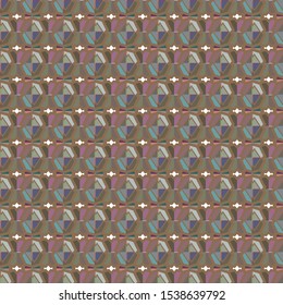 Seamless vector pattern in geometric ornamental style