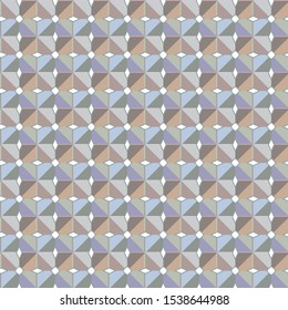 Seamless vector pattern in geometric ornamental style