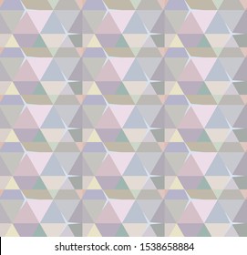 Seamless vector pattern in geometric ornamental style