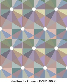 Seamless vector pattern in geometric ornamental style