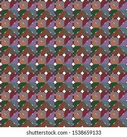 Seamless vector pattern in geometric ornamental style