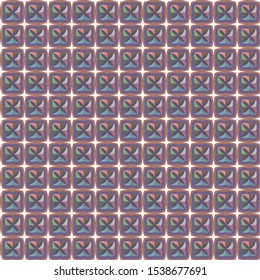 Seamless vector pattern in geometric ornamental style