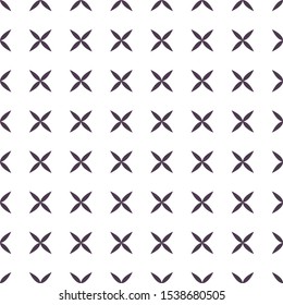 Seamless vector pattern in geometric ornamental style