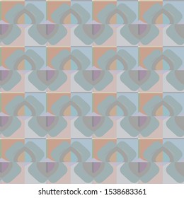 Seamless vector pattern in geometric ornamental style