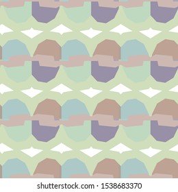 Seamless vector pattern in geometric ornamental style