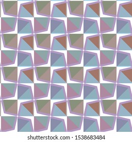 Seamless vector pattern in geometric ornamental style