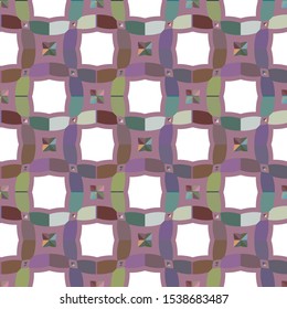 Seamless vector pattern in geometric ornamental style