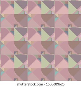 Seamless vector pattern in geometric ornamental style
