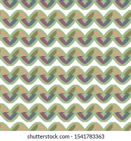 Seamless vector pattern in geometric ornamental style