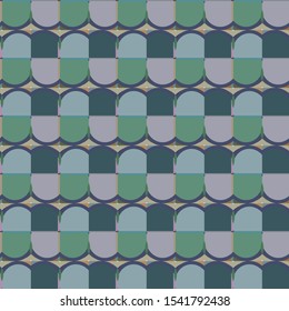 Seamless vector pattern in geometric ornamental style