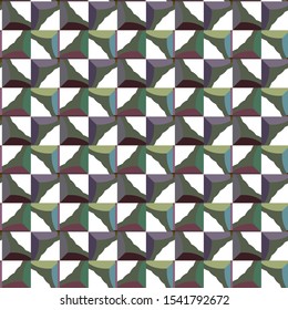 Seamless vector pattern in geometric ornamental style