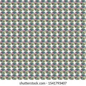 Seamless vector pattern in geometric ornamental style